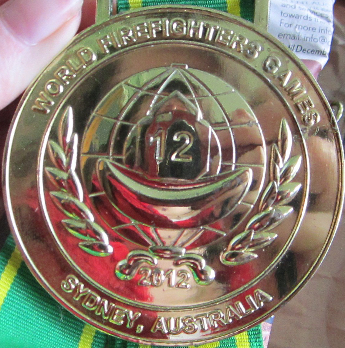 World Firefighter Games gold medal 2012