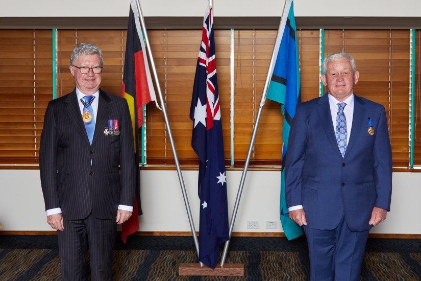 Paul de Jersey AC, Governor of Queensland and Ashley Cupitt OAM